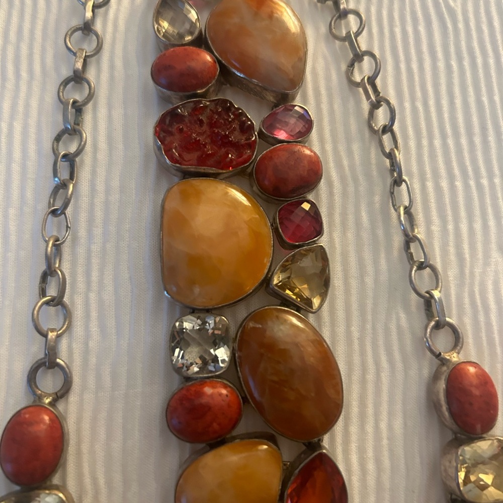 Fabulous 925 Silver Necklace & Bracelet Set - Picture 3 of 7